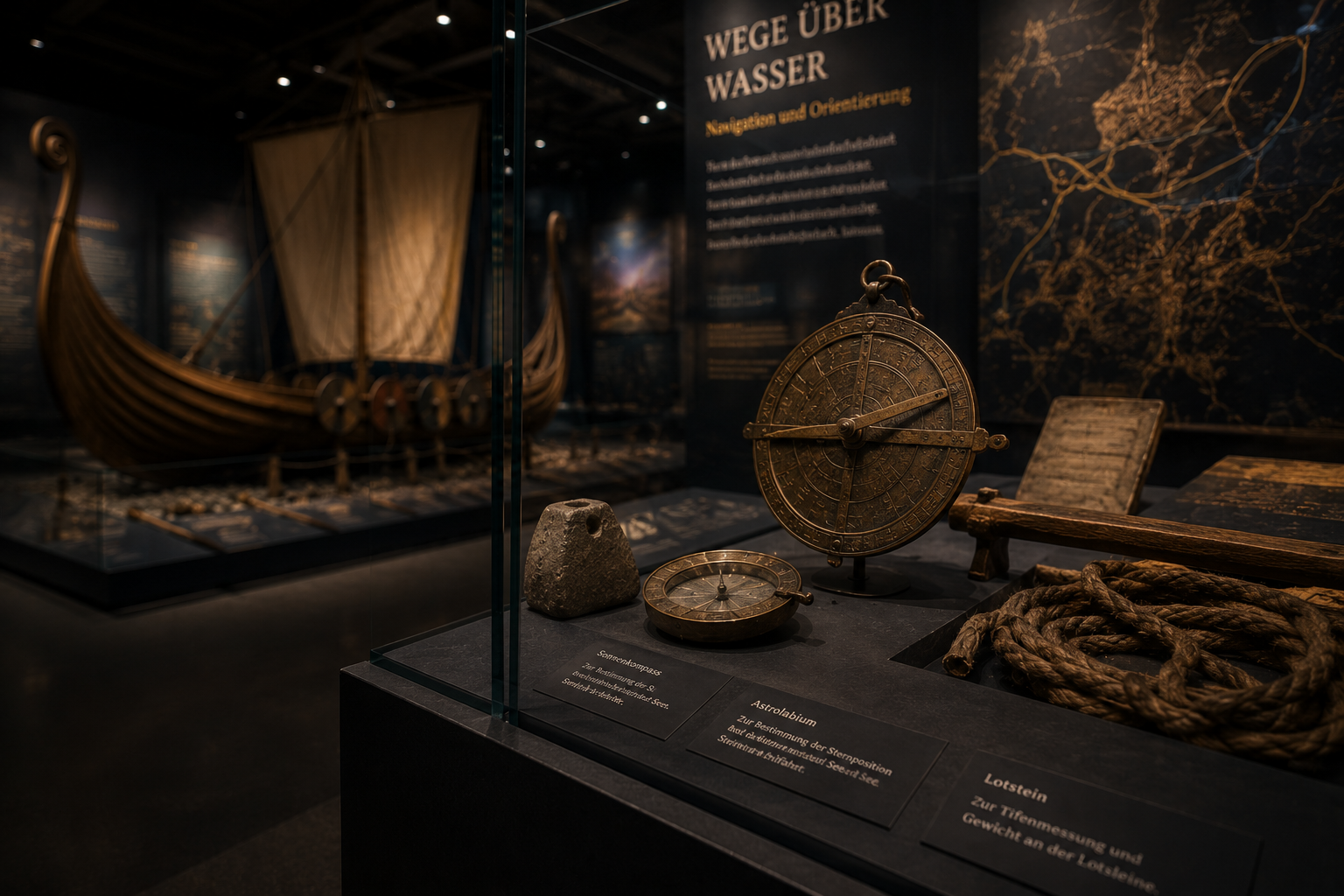 Wikingerische Navigationsinstrumente und Handelsobjekte im SAARVIK Museum Saarbrücken