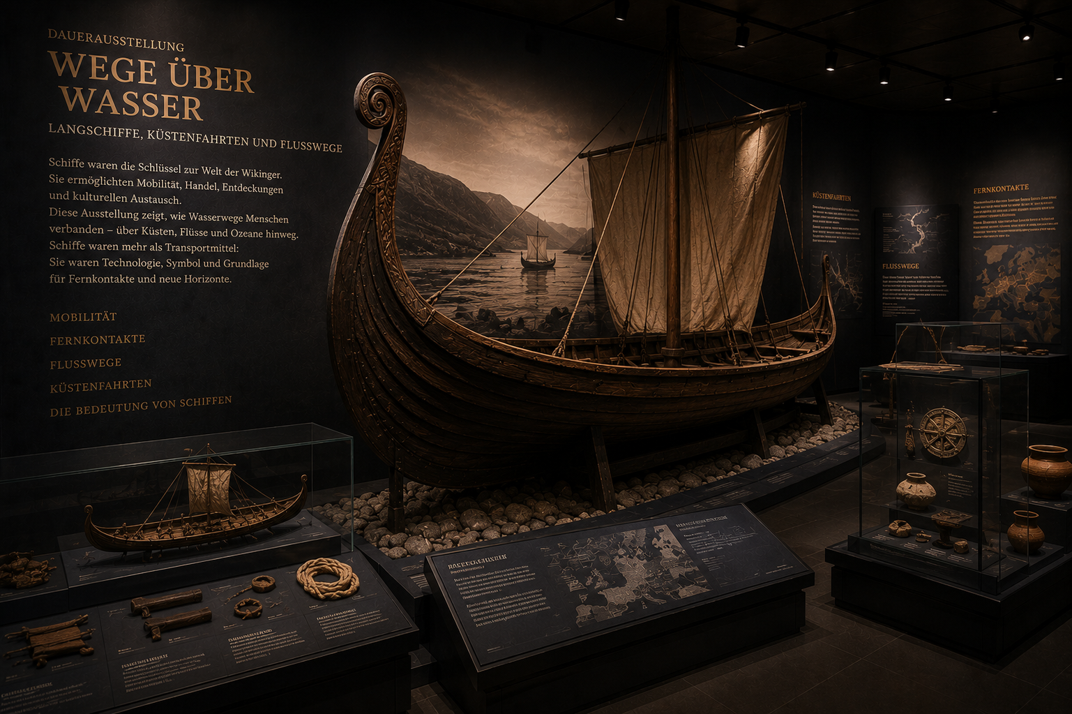 Wikinger Handel in der Wikinger Ausstellung des SAARVIK Museums Saarbrücken